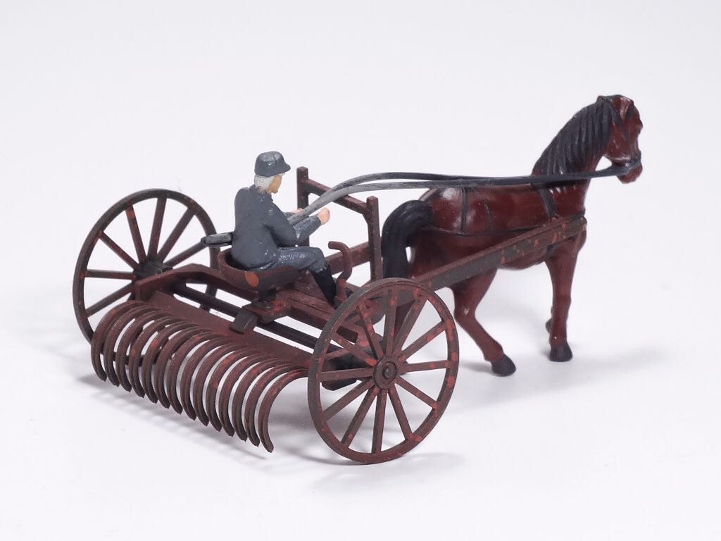 Pferdegespann mit Schlepprechen - N.N. toy car collectible - Main Image 2