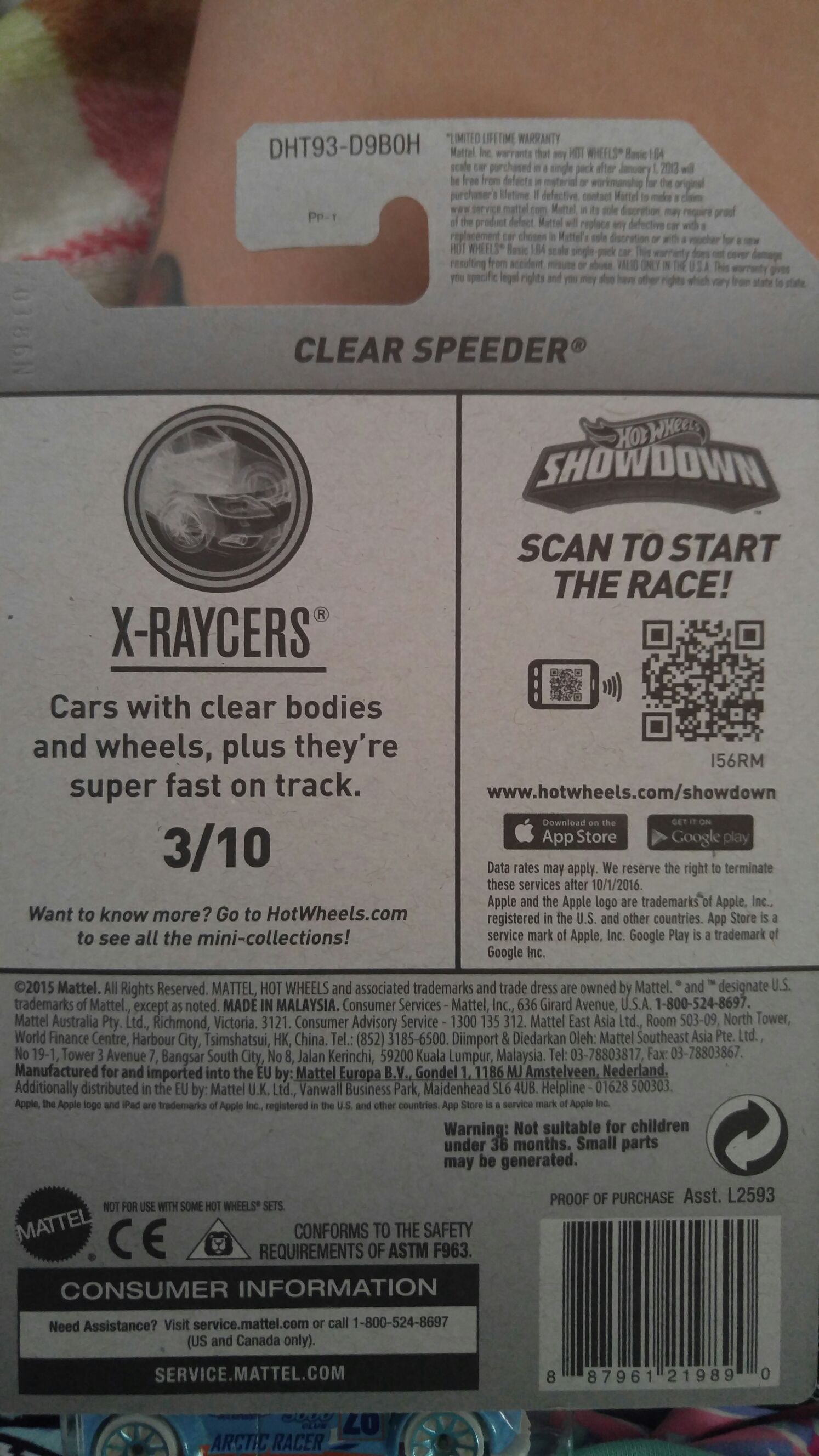 Clear Speeder - X-RAYCERS toy car collectible - Main Image 2