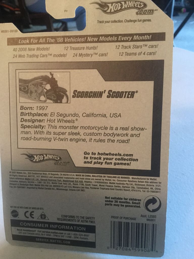 Scorchin’ Scooter - TEAM: Custom Bikes toy car collectible - Main Image 2