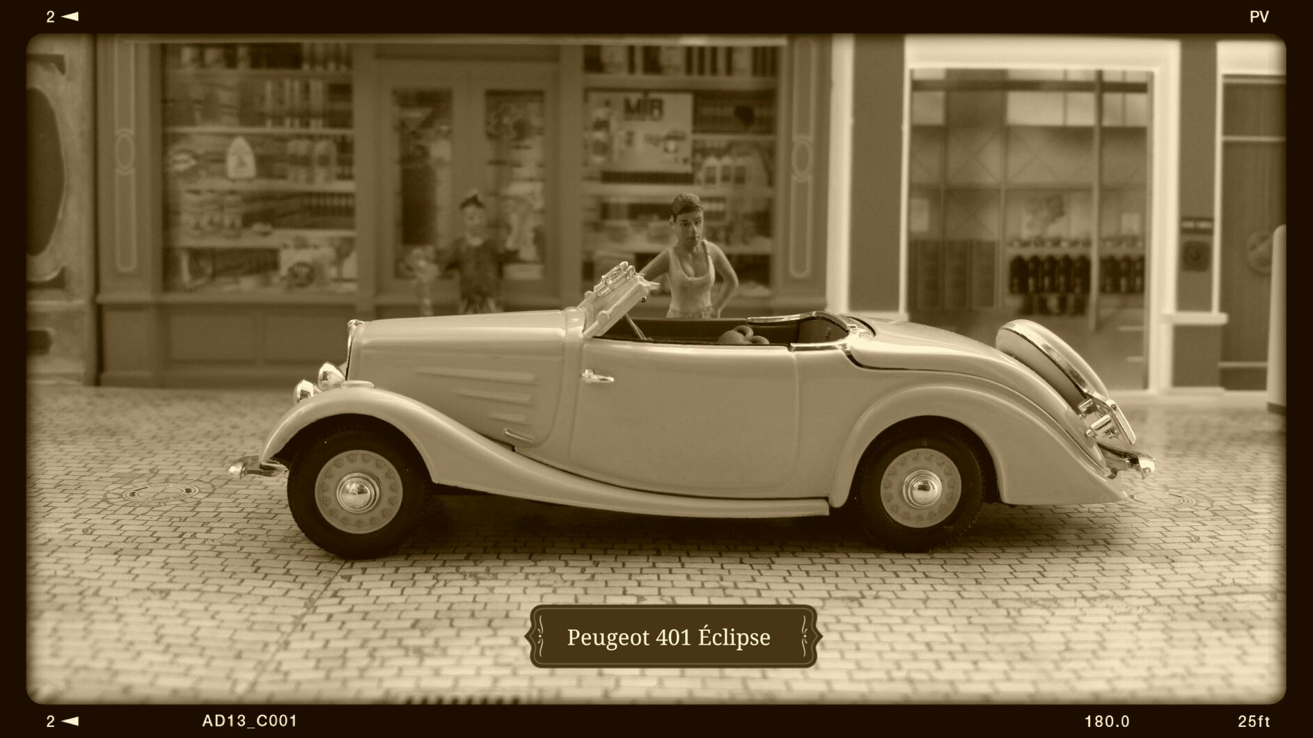 Peugeot 402 Eclipse (2) - Voitures françaises d’autrefois toy car collectible - Main Image 1