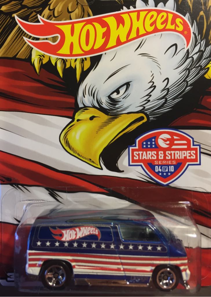 Custom 1977 Dodge Van - HW Stars & Stripes Series toy car collectible - Main Image 1