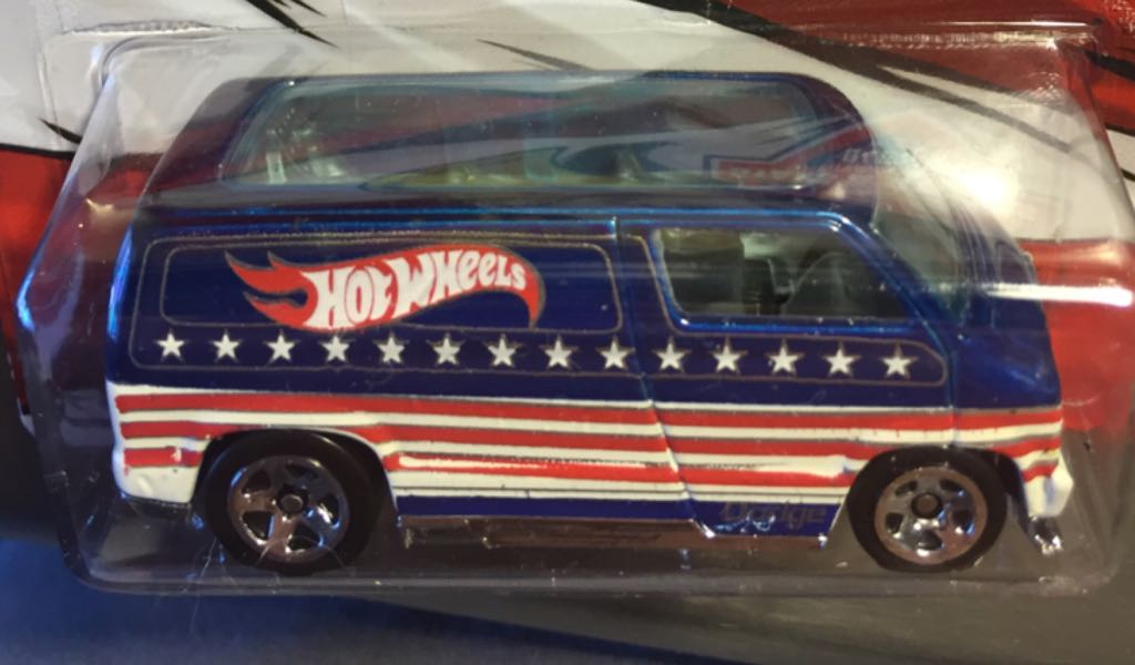 Custom 1977 Dodge Van - HW Stars & Stripes Series toy car collectible - Main Image 2