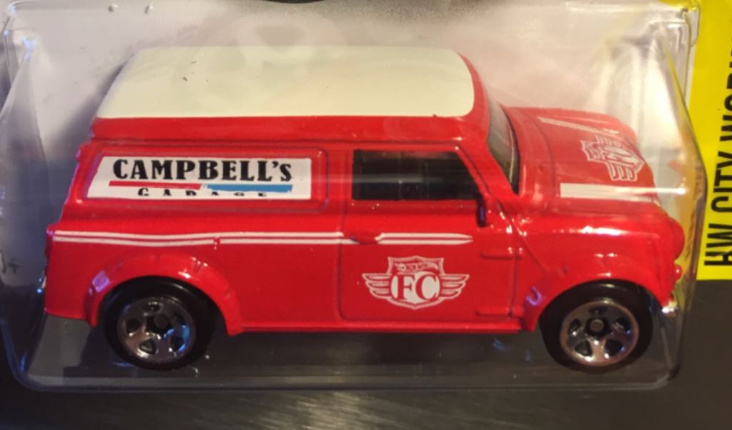 Austin Mini 1967 Van - HW City Works toy car collectible - Main Image 2