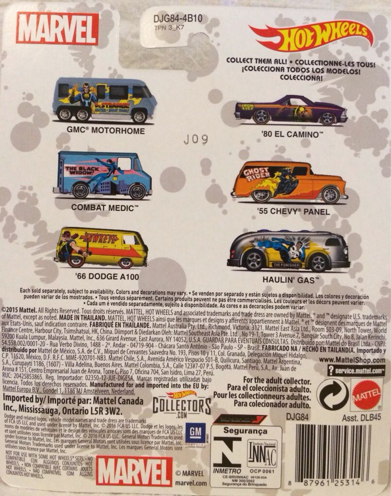 Chevy Panel 1955 Ghost Rider - HW Pop Culture - Marvel toy car collectible - Main Image 2