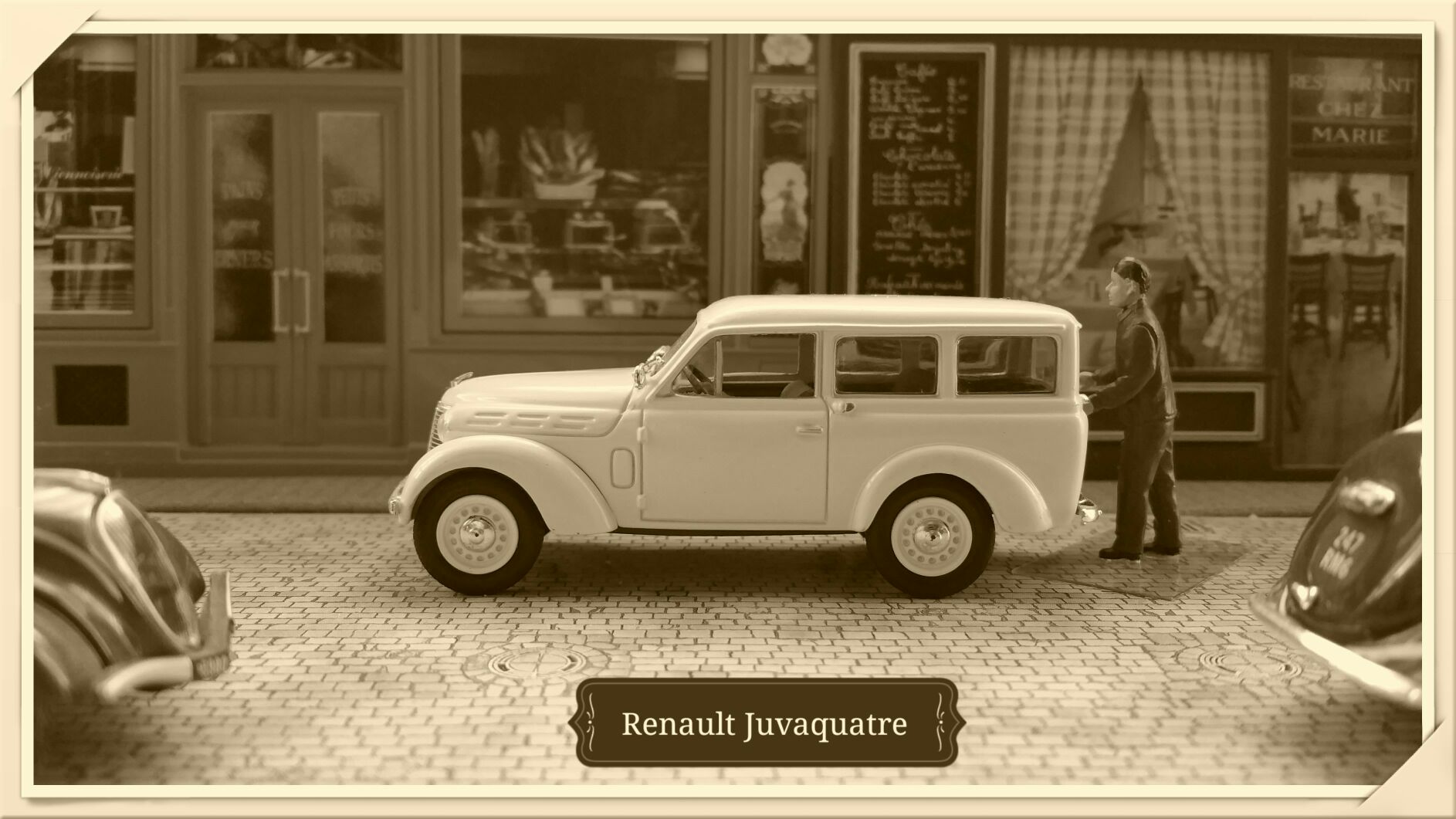 Renault Juvaquatre - Voitures françaises d’autrefois toy car collectible - Main Image 2