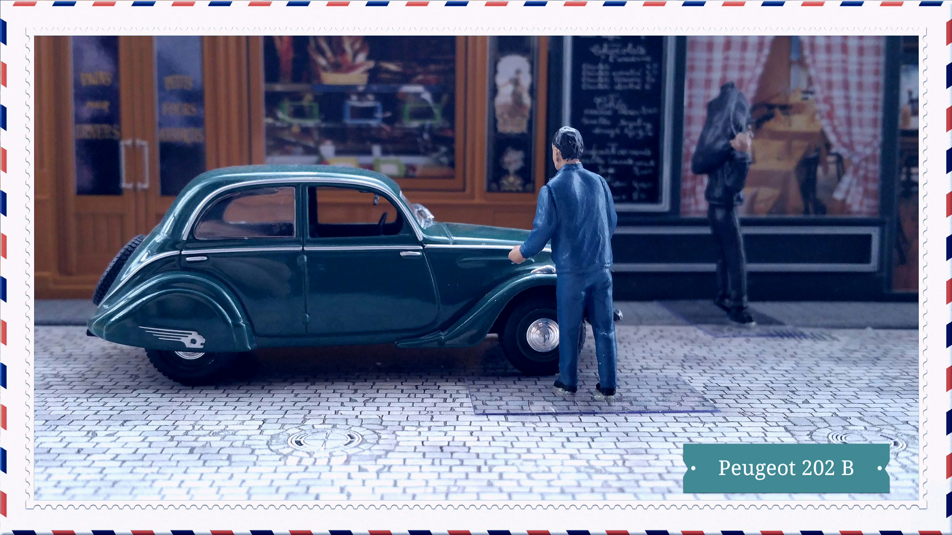 Peugeot 202 (2) - Voitures françaises d’autrefois toy car collectible - Main Image 1