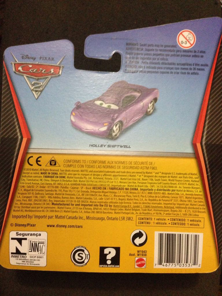 Holley Shiftwell - Disney Pixar Cars 2 toy car collectible - Main Image 2