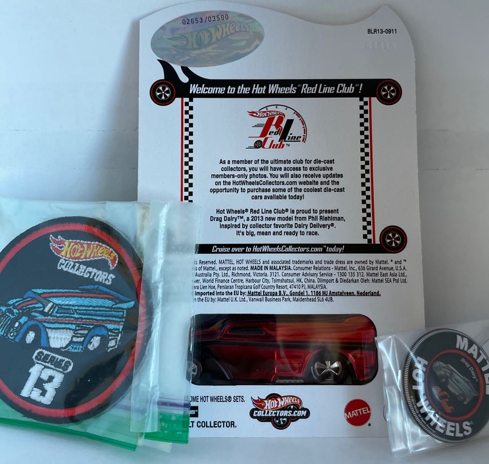 Drag Dairy - Hot Wheels Red Line Club toy car collectible - Main Image 3