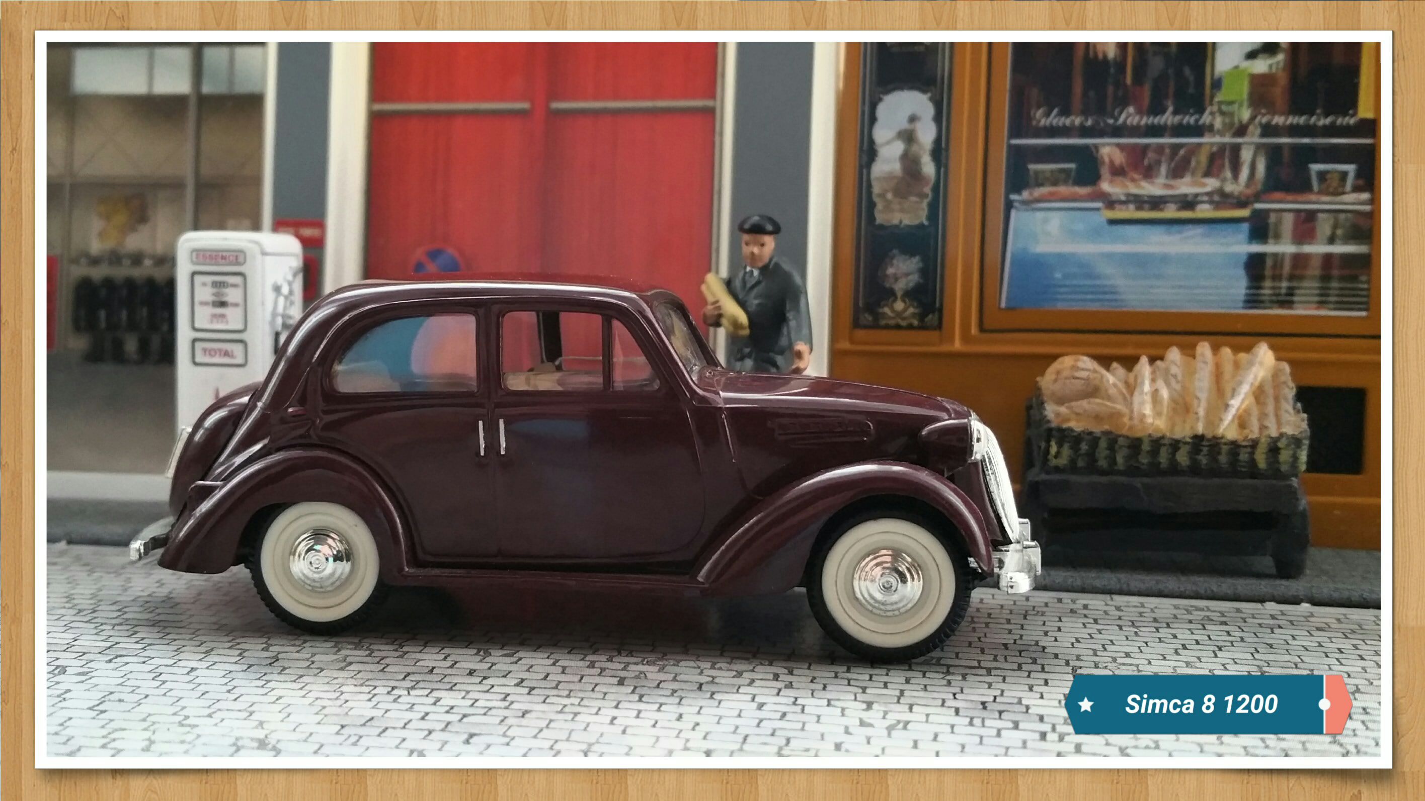 Simca 8 - Voitures françaises d’autrefois toy car collectible - Main Image 2