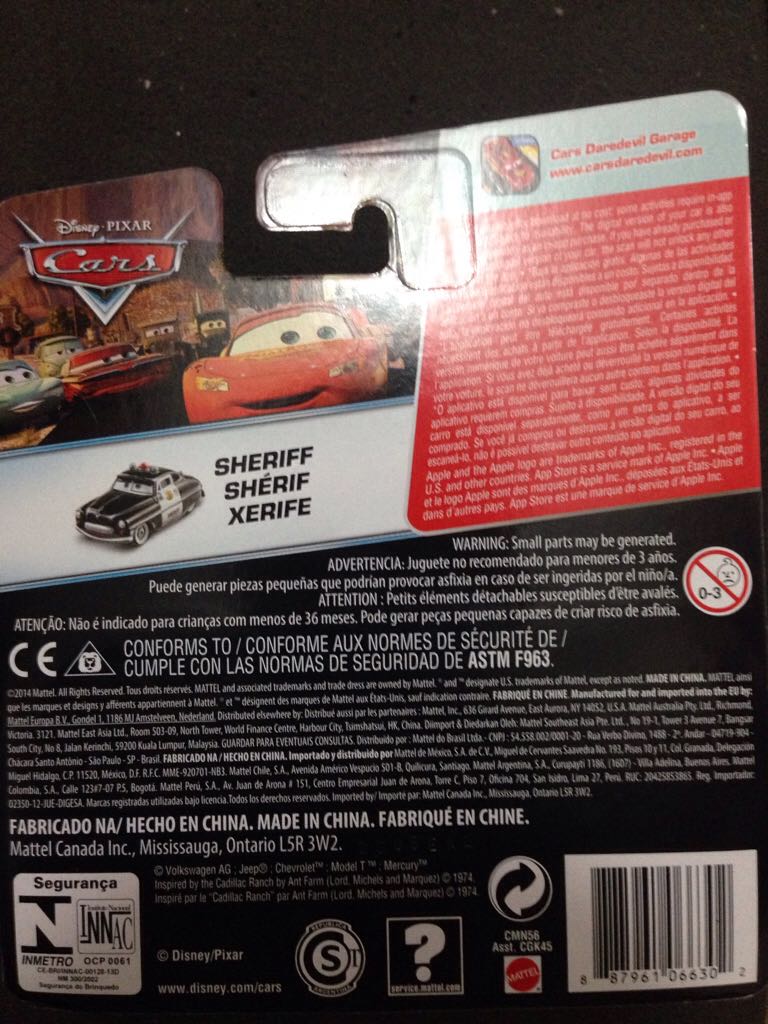 Sherif - Disney Pixar Cars toy car collectible - Main Image 2