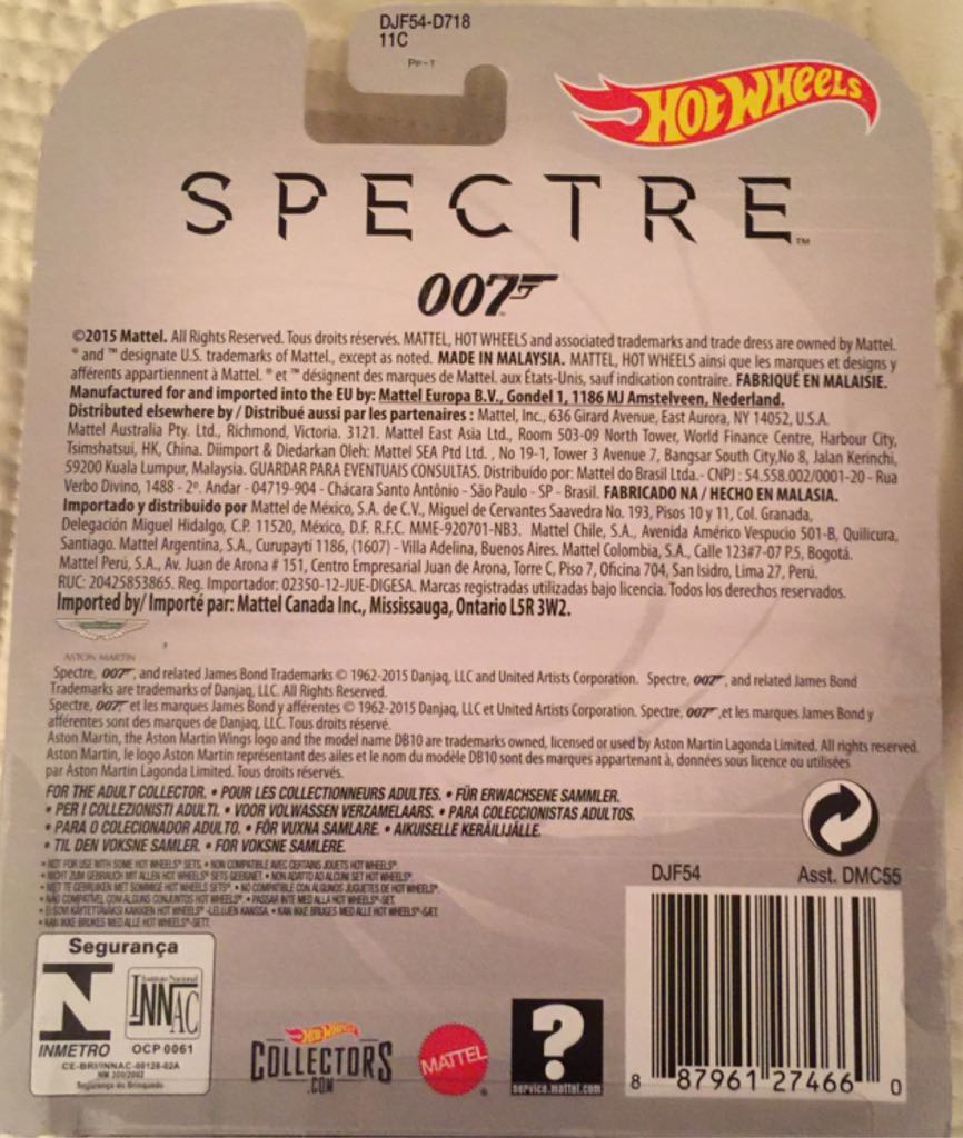 Aston Martin DB10 - 007 Spectre - James Bond toy car collectible - Main Image 2