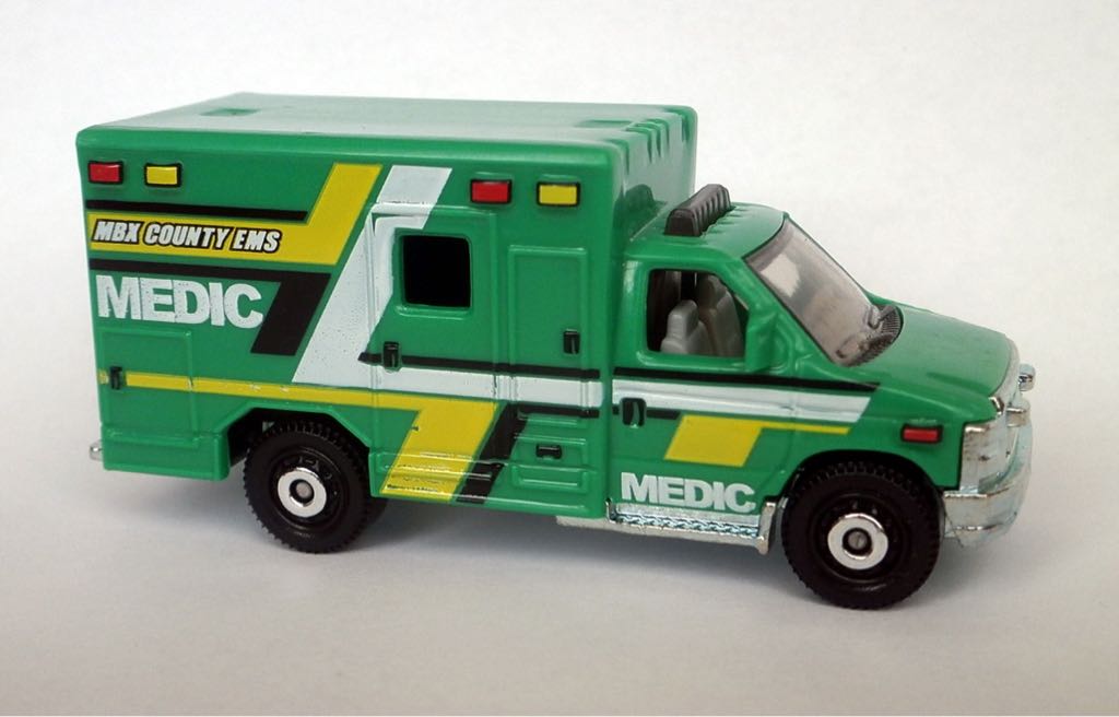Ford E-350 Ambulance - 2016 - MBX Heroic Rescue toy car collectible - Main Image 2