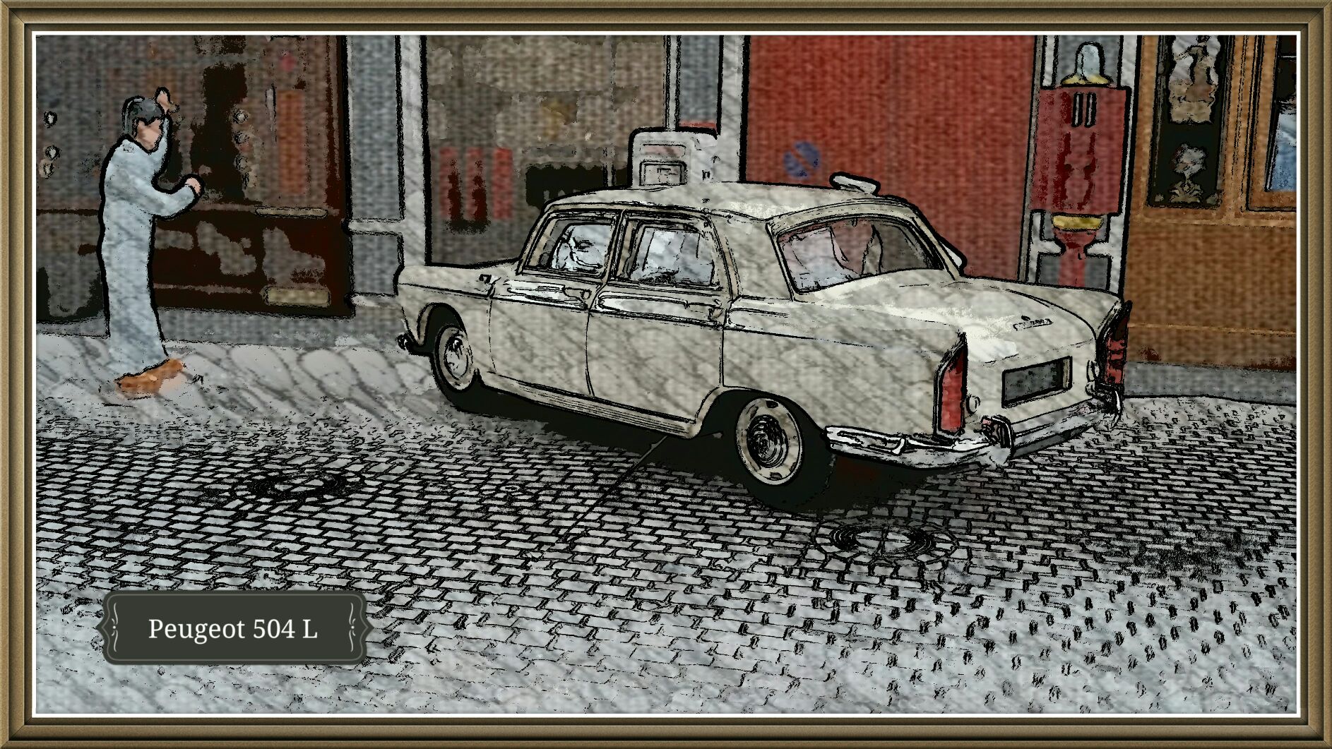 Peugeot 404 Berline (1) - Voitures françaises d’autrefois toy car collectible - Main Image 2