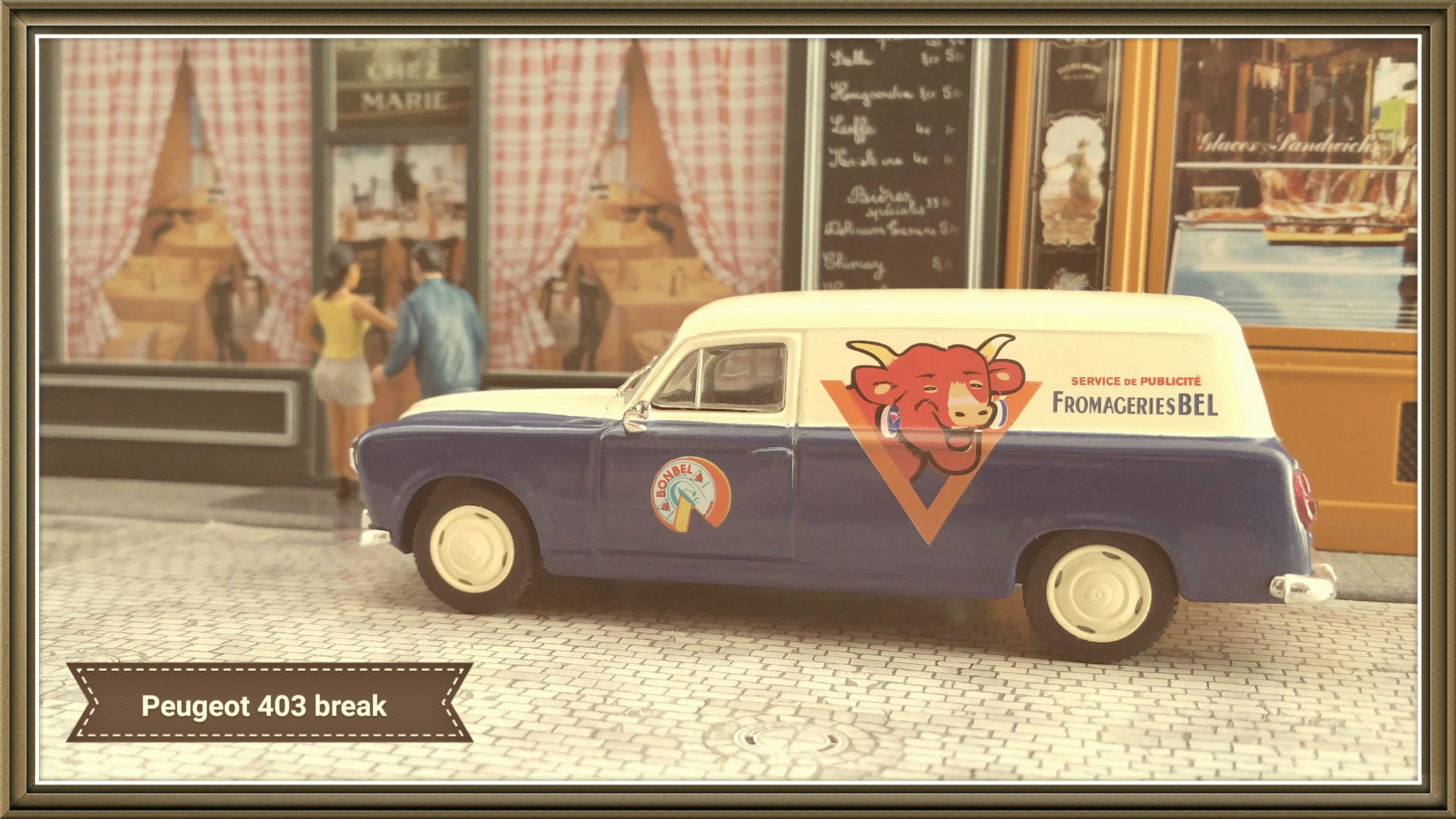 Peugeot 403 Fourgonnette tôlée (1) - Collection Peugeot toy car collectible - Main Image 2