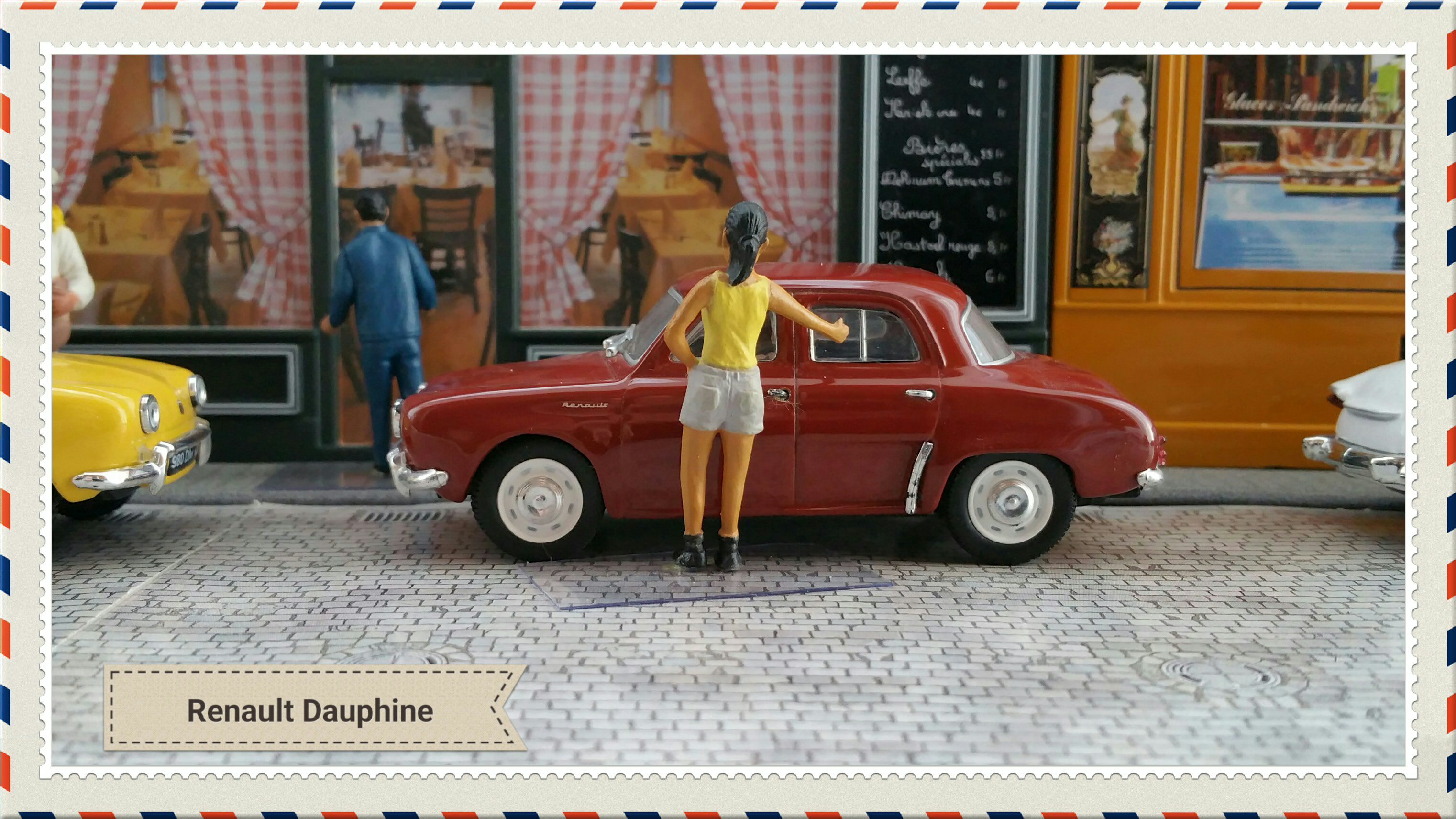 Renault Dauphine (2) - Voitures françaises d’autrefois toy car collectible - Main Image 2