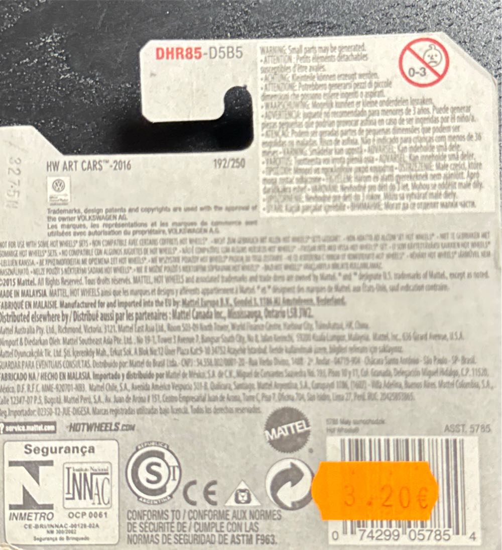 Custom ’69 Volkswagen Squareback - HW Art Cars toy car collectible - Main Image 2