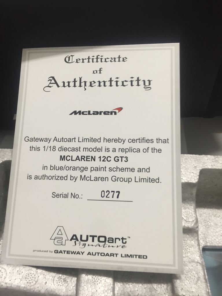 Autoart - Road Car toy car collectible - Main Image 2