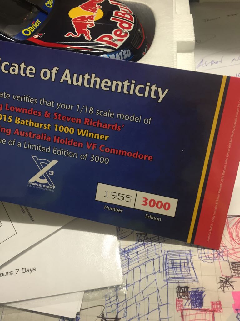 Bathurst Winner - V8 Supercars toy car collectible - Main Image 2