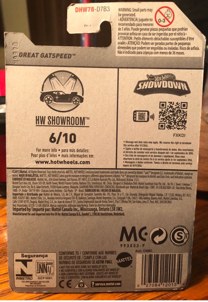 Great Gatspeed - HW Showroom toy car collectible - Main Image 2