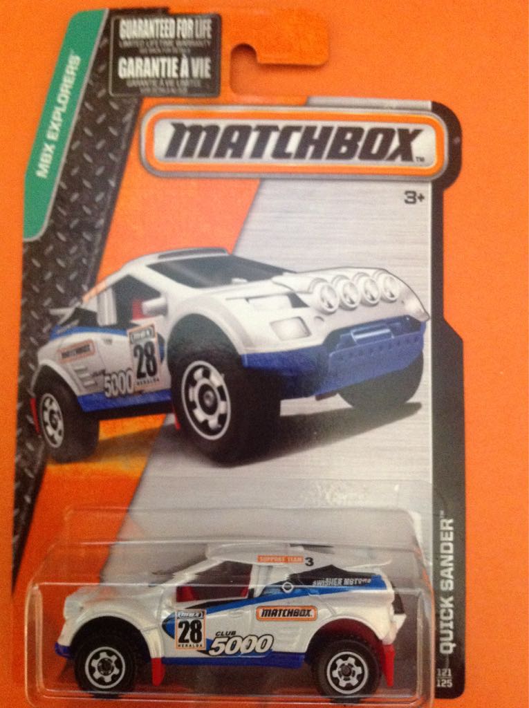 QUICK SANDER - 2016 - MBX Explorers toy car collectible - Main Image 1