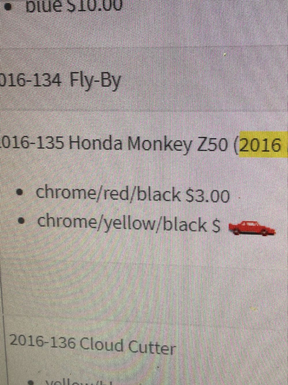 HONDA MONKEY Z50 - HW Moto toy car collectible - Main Image 3