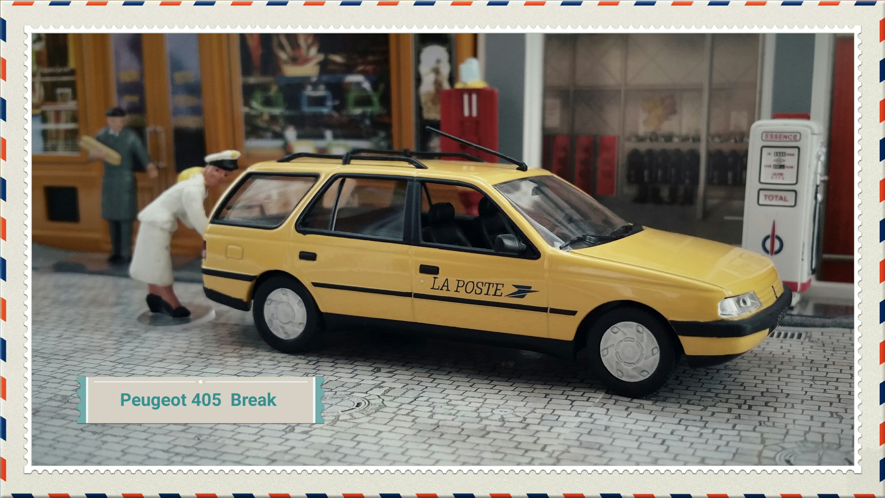 Peugeot 405 Break - Véhicules Postaux toy car collectible - Main Image 2
