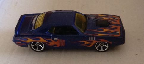 Plymouth Hemi Cuda 1971 Azul Con  Flamas - Hot Wheels toy car collectible - Main Image 2