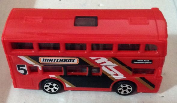 Two-story Bus Rojo - Machtbox toy car collectible - Main Image 2