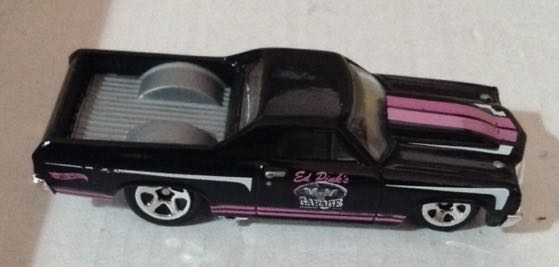 Camioneta Ranchera El Camino Genral Motor 1971 Negra - Hot Wheels toy car collectible - Main Image 2