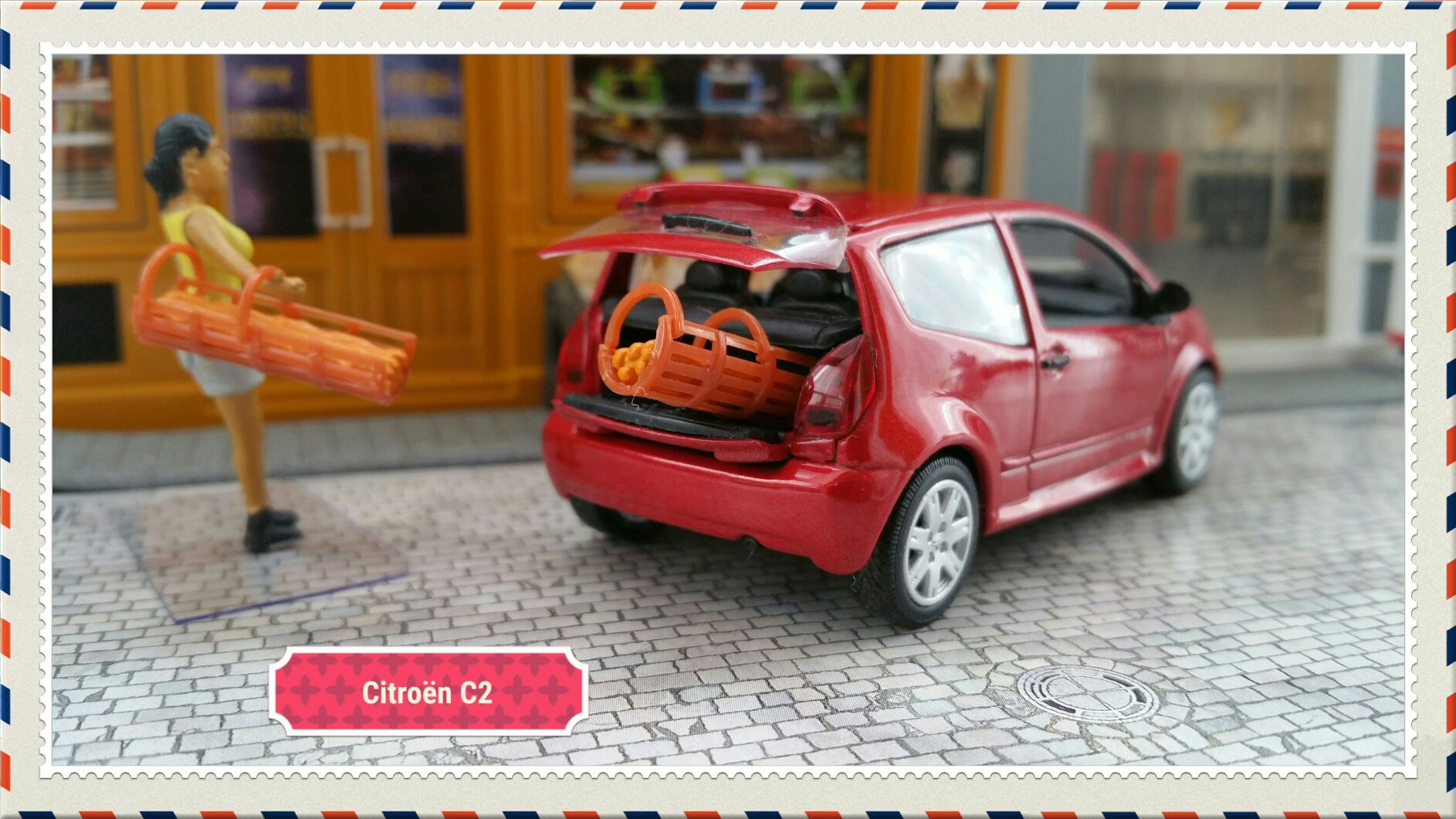 Citroën C2 - Voitures françaises d’autrefois toy car collectible - Main Image 1