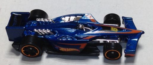Carro De Carreras Azul y Plateado - Hot Wheels toy car collectible - Main Image 2
