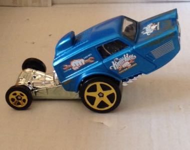 Hw Poppa Wheelie Azul Carrito Haciendo Caballito - Hot Wheels toy car collectible - Main Image 2