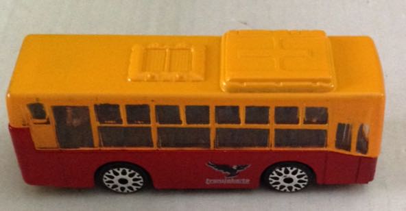 Autobus Jakarta Rojo Y Amarillo - Gashaball toy car collectible - Main Image 2