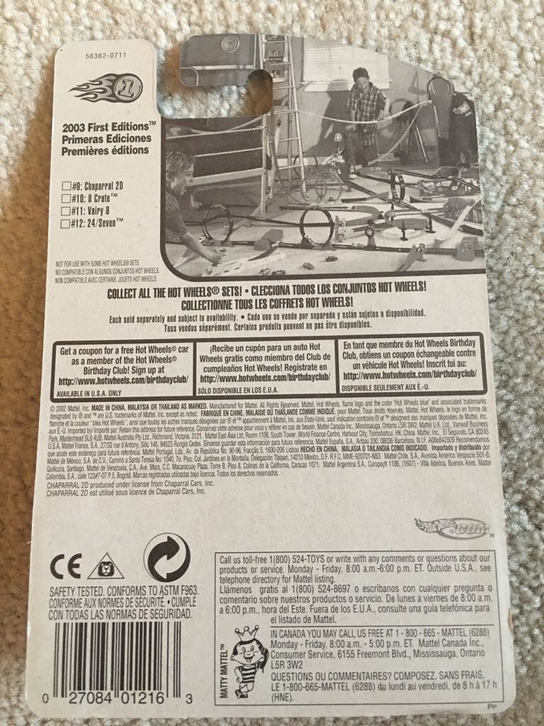 Chaparral 2D - 2003 Mainline toy car collectible - Main Image 2