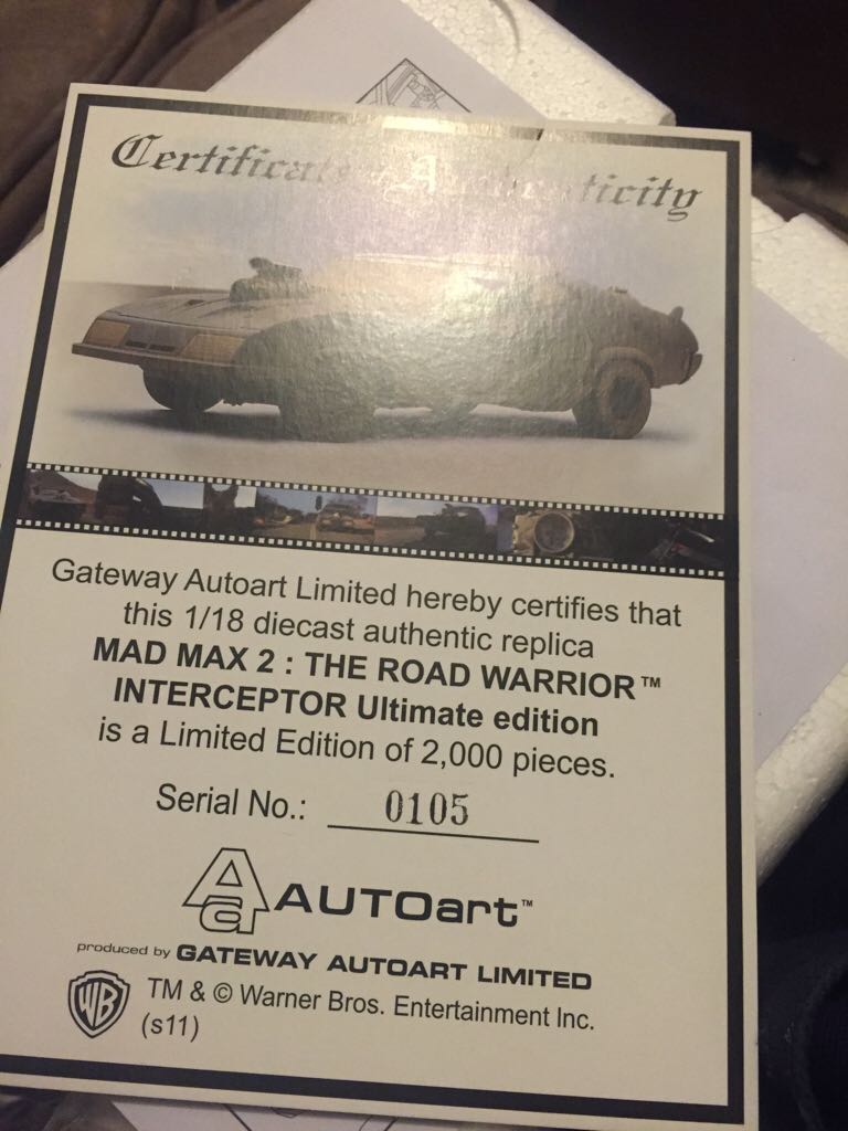 Autoart - Movie Car toy car collectible - Main Image 2