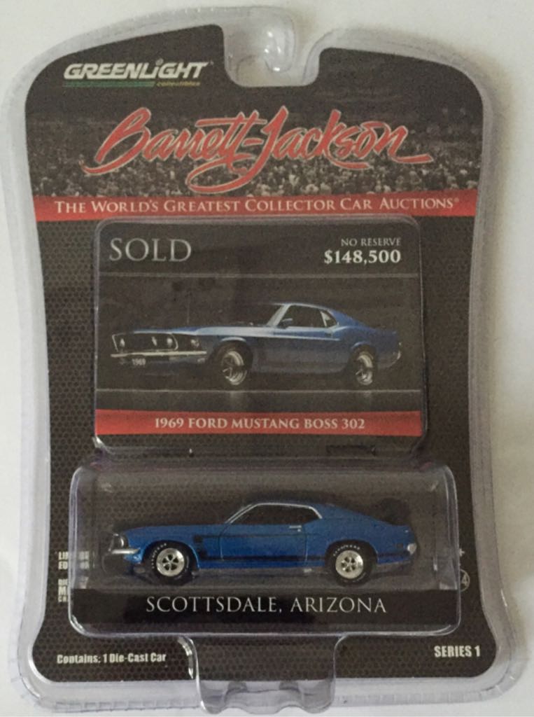 Ford Mustang Boss 302, 1969 - Barrett-Jackson toy car collectible - Main Image 1