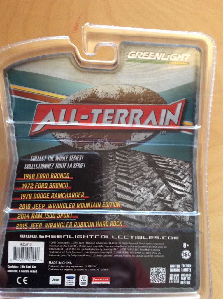 GL - 1972 Ford Bronco - 2016 GL - All -Terrain Series 1 toy car collectible - Main Image 2