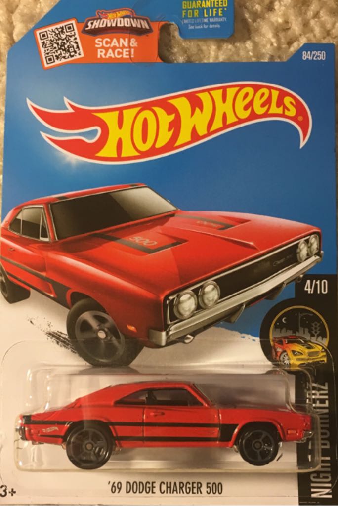 Dodge Charger 500, 1969 - 2016 Night Burnerz toy car collectible - Main Image 1