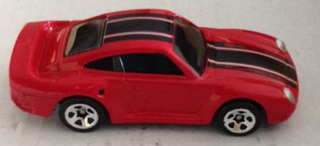 Porsche 959 Rojo con Franja Negra - Hot Wheels toy car collectible - Main Image 2