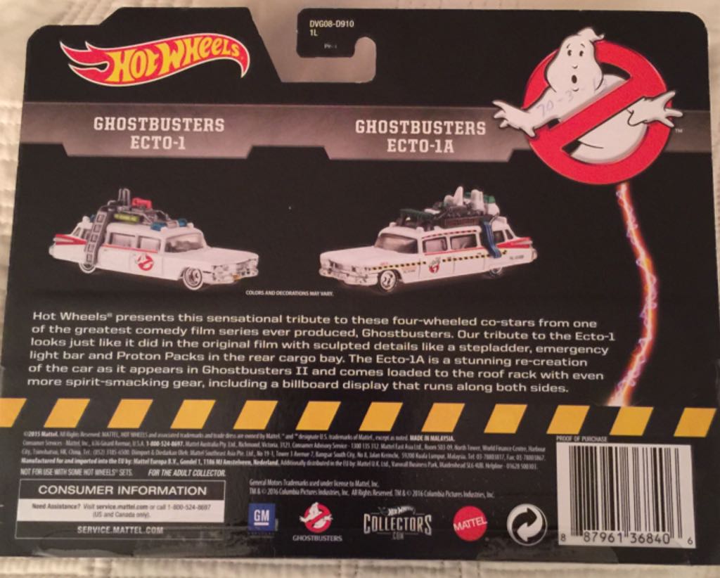 Ghostbusters Ecto-1 / Ecto-1 A - 2 Pack: Classic Ghostbusters toy car collectible - Main Image 2