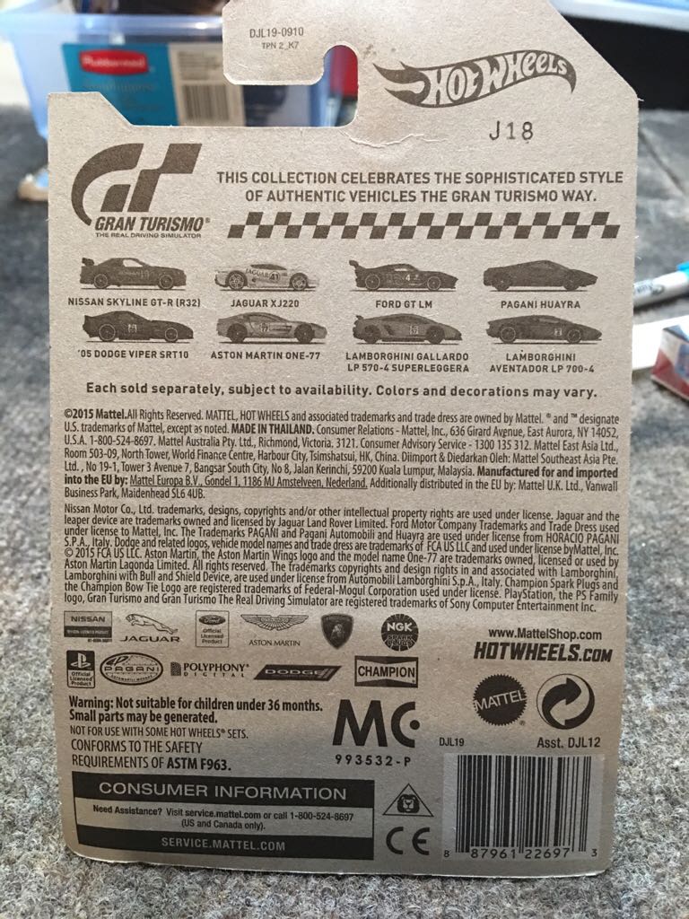2016 Lamborghini Gallardo Lp570-4 Superleggera - 2016 HW Grand Turismo toy car collectible - Main Image 2