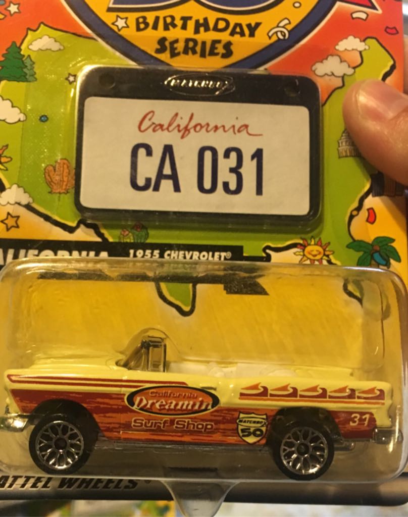 Matchbox 50 States 1955 Chevrolet Bel Air  toy car collectible - Main Image 1