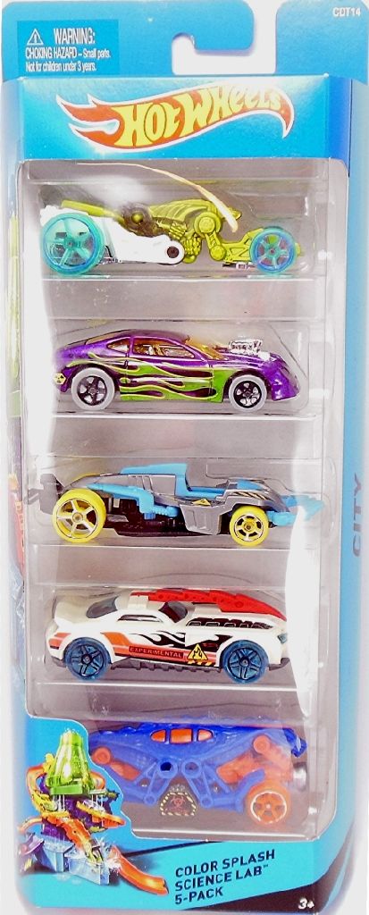Wattzup - Color Splash Science Lab 5Pack toy car collectible - Main Image 2