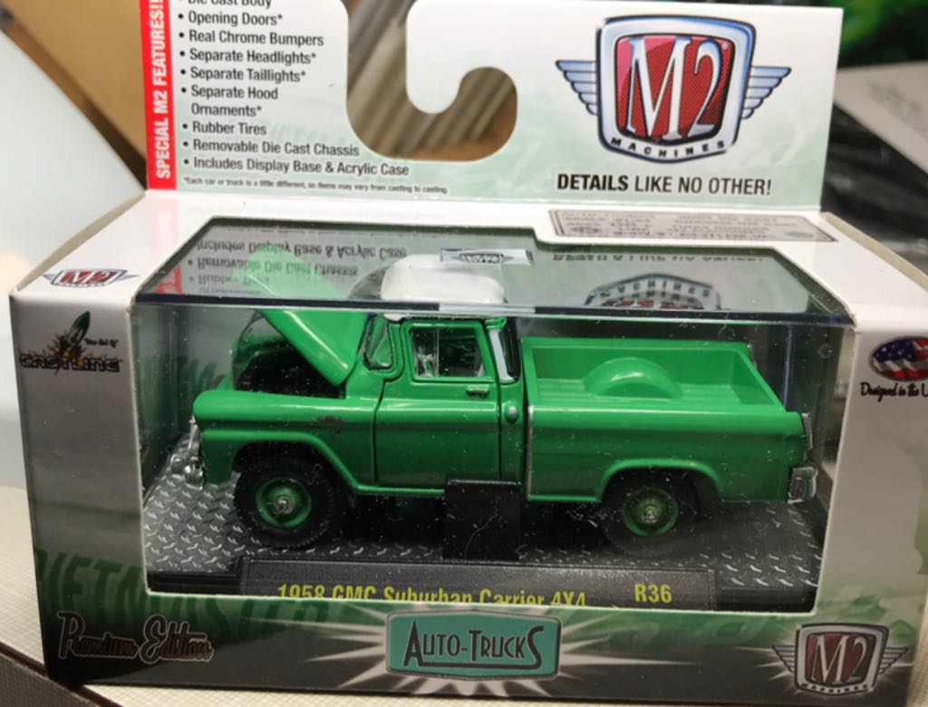 1958 GMC Suburban Carrier 4x4 - Auto Trucks toy car collectible - Main Image 2