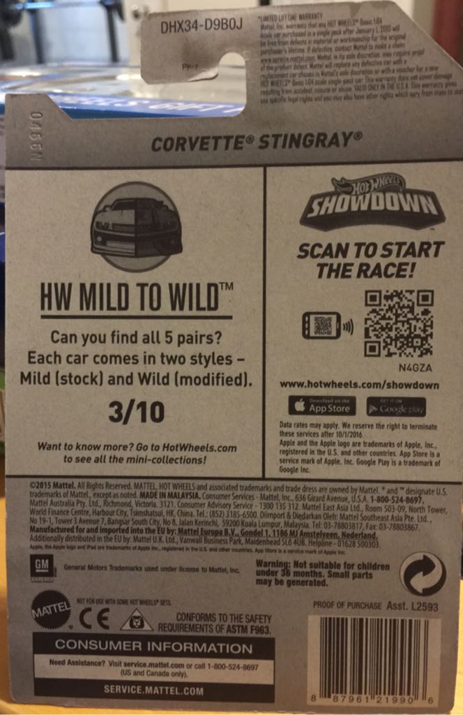 1975 Corvette - HW Mild To Wild toy car collectible - Main Image 2