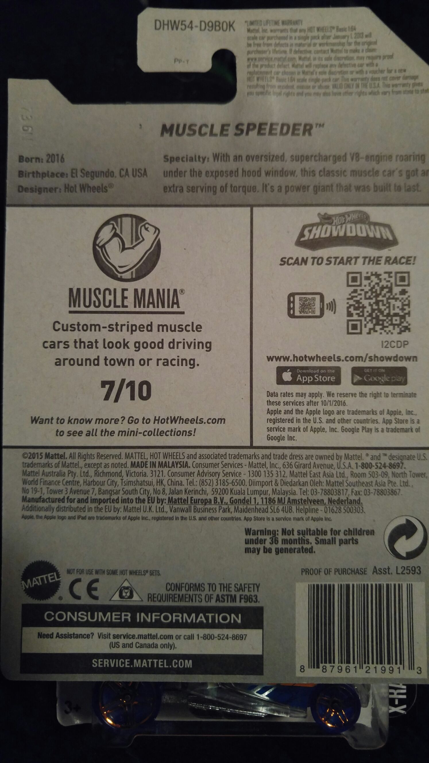 Muscle Speeder - Muscle Mania toy car collectible - Main Image 2