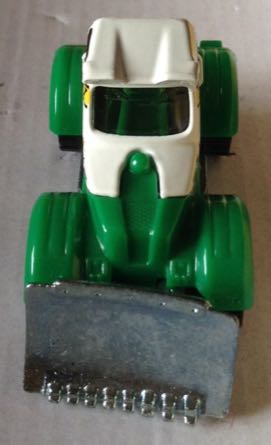 Tractor Plow Verde Y Blanco - Machtbox toy car collectible - Main Image 1