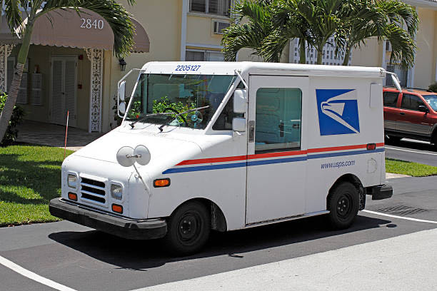 United States Postal Service Mail Delivery Truck - Pull Back Car toy car collectible - Main Image 4