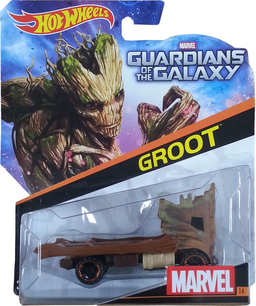 Hot Wheels Groot - 2015 Marvel Character Cars toy car collectible - Main Image 2