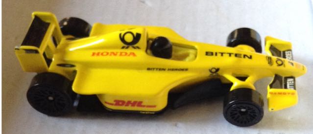 Formula 1 Honda Amarillo - Hot Wheels toy car collectible - Main Image 2